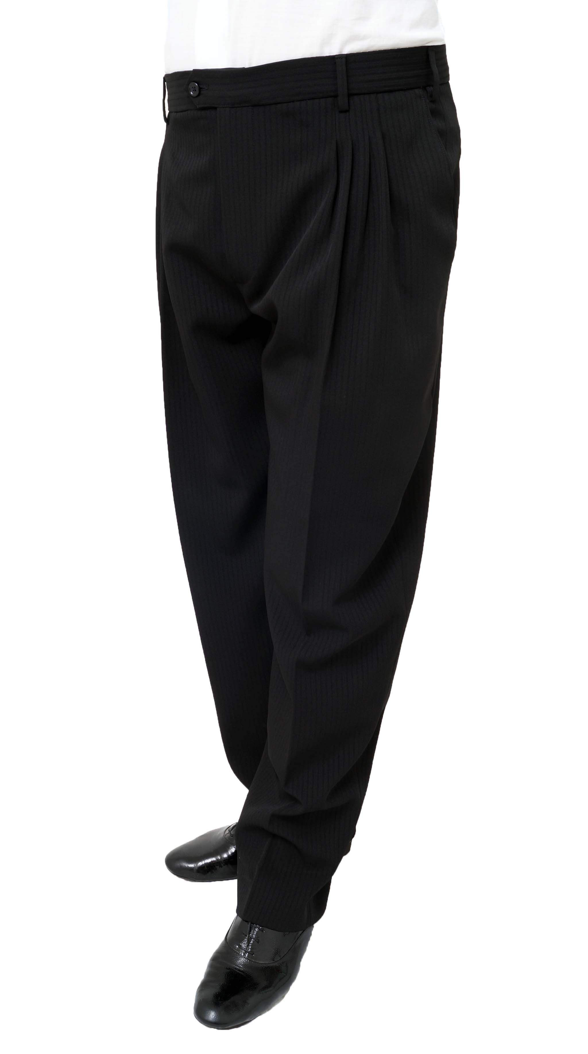 Pantalone Nero Gessato Render