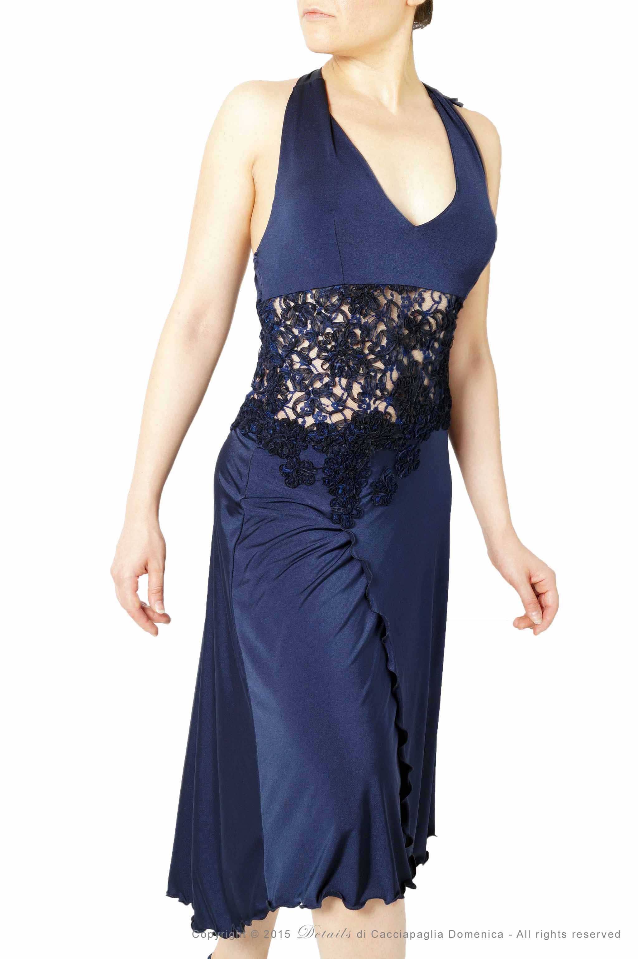 Abito Tango Pizzo Morez Blu