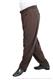 Pantalone Gessato Largo Marrone